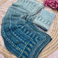 Celebrity Style Designer Georgette Saree with Mirror Work