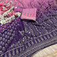 Celebrity Style Designer Georgette Saree with Mirror Work