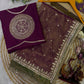 Party Wear Soft NC Twill Saree with Designer Corset Blouse