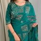 Graceful Self Jacquard Fandy Satin Saree with Ready-to-Wear Embroidered Blouse
