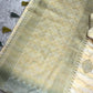 Festive Minakari Banarasi Cotton Silk Saree with Dual Zari Weaving
