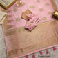 Festive Minakari Banarasi Cotton Silk Saree with Dual Zari Weaving