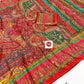 New Soft Chinon Silk Saree with Designer Mirror Handwork