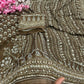Celebrity Style Designer Georgette Saree with Mirror Work