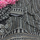 Celebrity Style Designer Georgette Saree with Mirror Work