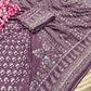 Celebrity Style Designer Georgette Saree with Mirror Work