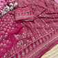 Celebrity Style Designer Georgette Saree with Mirror Work
