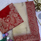 Designer Soft Zipsy Silk Embroidered Saree with Banglori Silk Blouse