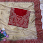 Designer Soft Zipsy Silk Embroidered Saree with Banglori Silk Blouse