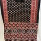 Heavy Japan Satin Ajrakh Print Saree with Real Mirror Work