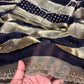 Luxury Space Soft Silk Blooming Saree with Elegant Jarkan & Swarovski Work