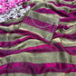 Luxury Space Soft Silk Blooming Saree with Elegant Jarkan & Swarovski Work