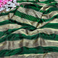Luxury Space Soft Silk Blooming Saree with Elegant Jarkan & Swarovski Work