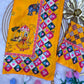 Premium Soft Crepe Satin Pichwai Print Saree with Katdana Handwork & Fancy Tassel Pallu