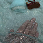 Wedding Wear Soft Net Sequins & Beads Work Saree with Designer Border