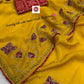 Premium Crunchy Silk Bandhani Designer Saree with Cutdana, Moti & Jarkan Handwork