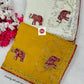 Premium Crunchy Silk Bandhani Designer Saree with Cutdana, Moti & Jarkan Handwork