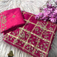 Soft Viscose Silk Designer Saree with Traditional Pitta Work & Heavy Mono Blouse