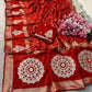 Premium Dola Viscose Weaving Saree with Jaipuri Gotapatti Work & Rich Pallu