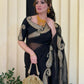Premium Soft Rangoli Silk Saree with Zari & Sequin Embroidery Work