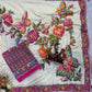 Designer Butterfly Floral Printed Saree with Real Mirror & Sequins Work
