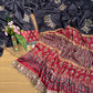 Beautiful Soft And Elegant Original Japan Satin Ajarak Print Saree