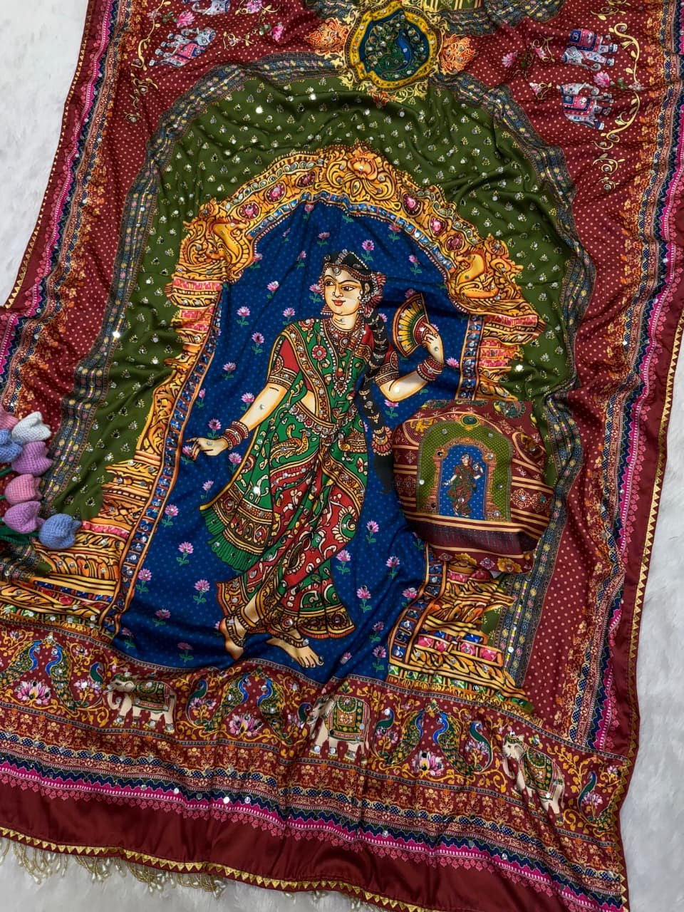 MOST TRENDING RASHMIKA CELEBRITY STYLE DESIGNER SAREE