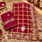 Premium Viscose Silk Saree with Traditional Pittawork