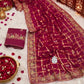 Premium Viscose Silk Saree with Traditional Pittawork