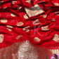 Beautiful Exclusive Fancy Viscose Saree with Woven Border & Running Blouse