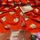 Beautiful Exclusive Fancy Viscose Saree with Woven Border & Running Blouse