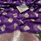 Beautiful Exclusive Fancy Viscose Saree with Woven Border & Running Blouse