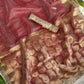 Premium Banarasi Satin Silk Saree with Gungroo & Lace Border