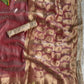 Premium Banarasi Satin Silk Saree with Gungroo & Lace Border