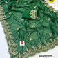 Premium Blooming Georgette Silk Saree with Traditional Pittawork