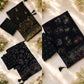 Royal Black Georgette Party Wear Saree with Diamond Work