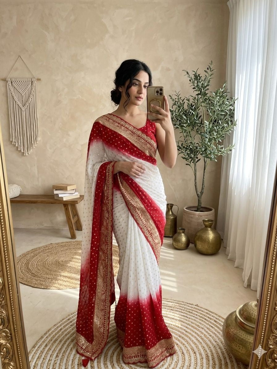 Elegant Designer Saree with Heavy Jacquard Border
