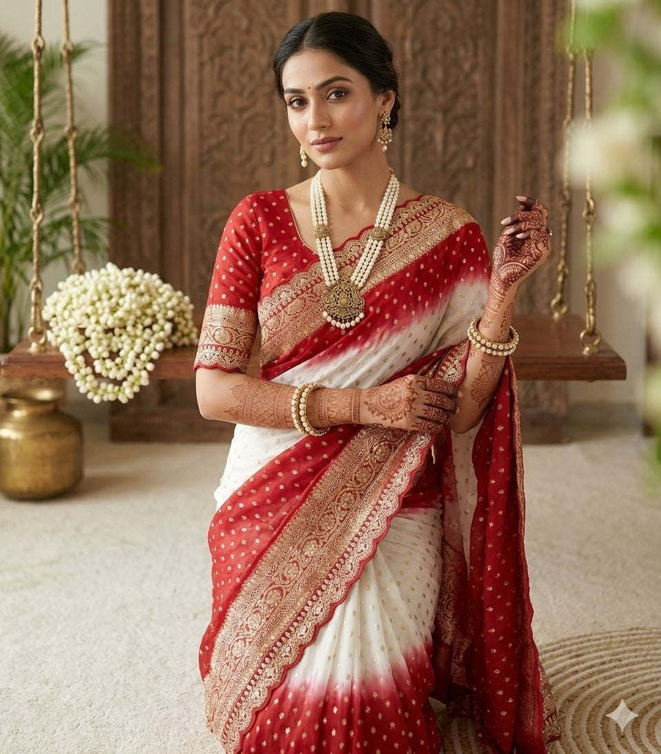 Elegant Designer Saree with Heavy Jacquard Border