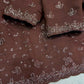 Royal Brown Sequin & Bead Embroidered Saree