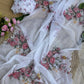 Premium Soft Tebby Silk Saree with Digital Floral Print & Hand Moti Work