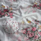 Premium Soft Tebby Silk Saree with Digital Floral Print & Hand Moti Work