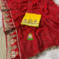 ✨ ROYAL VISCOSE CHECK DESIGNER SAREE ✨