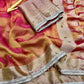 Designer Ghungroo Tissue Silk Saree