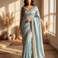 💎 Designer Space Silk Saree | Bead, Sequin & Zari Work