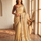 💎 Designer Space Silk Saree | Bead, Sequin & Zari Work