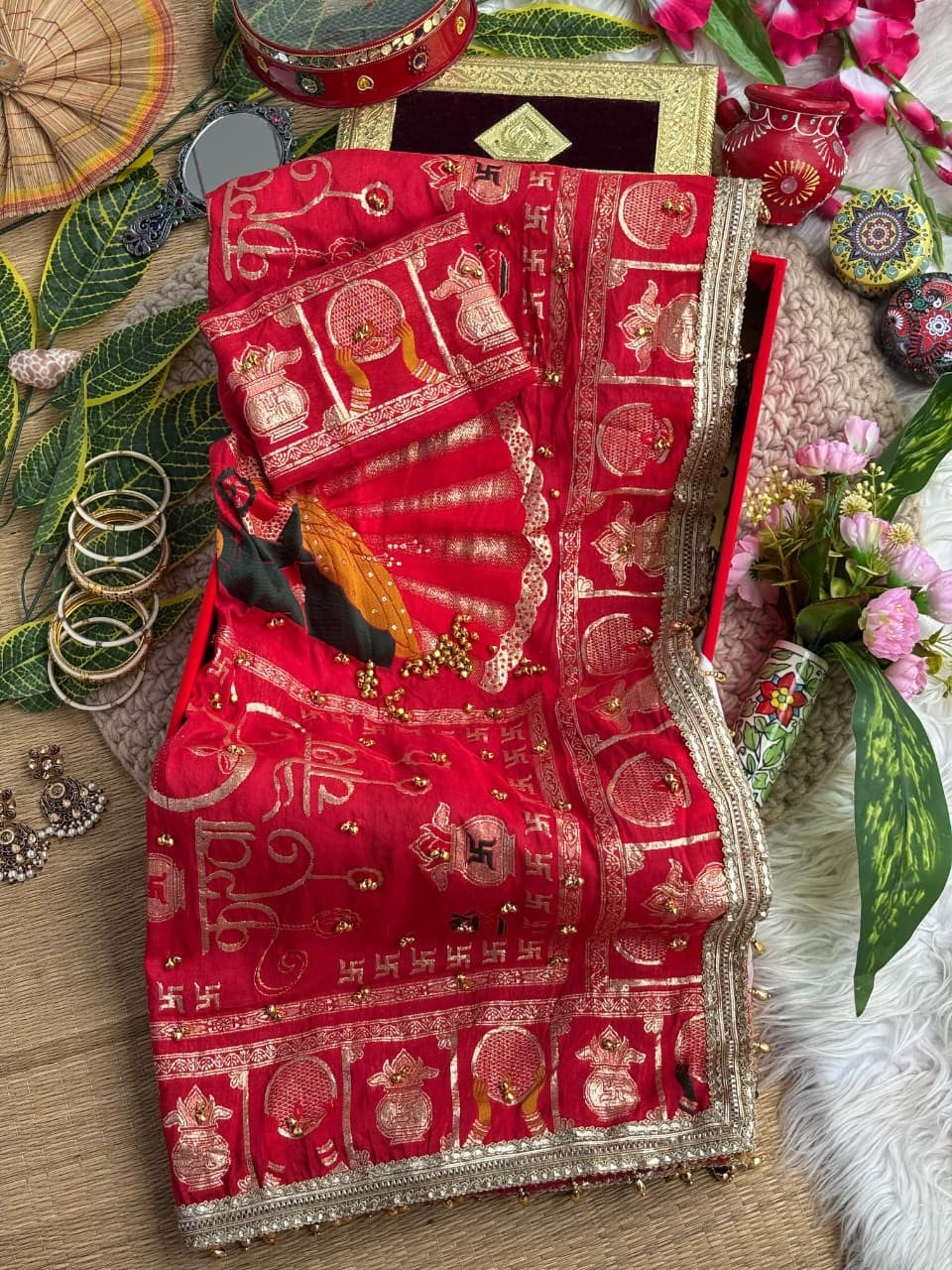 ✨ Premium Designer Dola Silk Saree | 2 Stunning Colour Designs