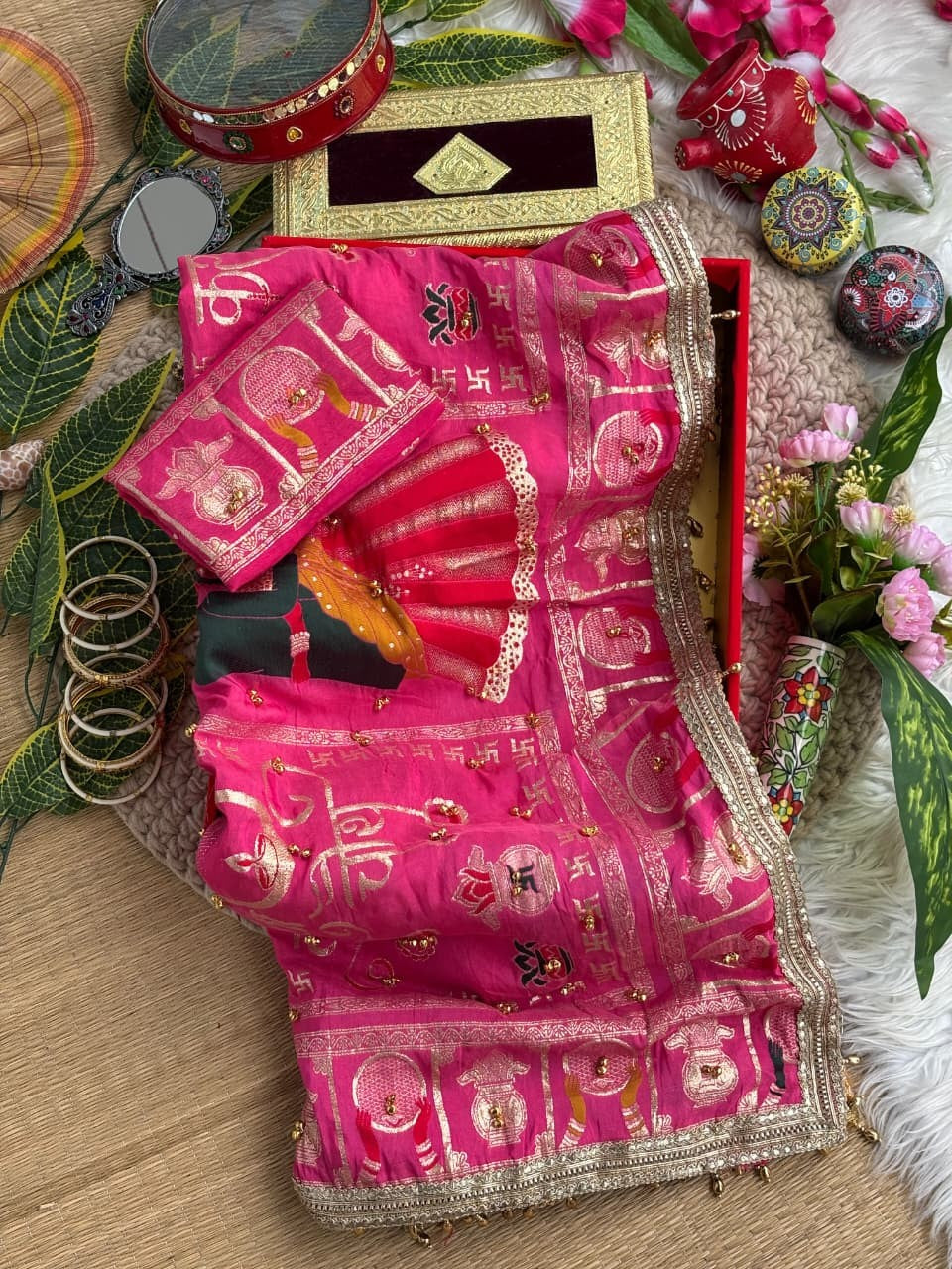 ✨ Premium Designer Dola Silk Saree | 2 Stunning Colour Designs