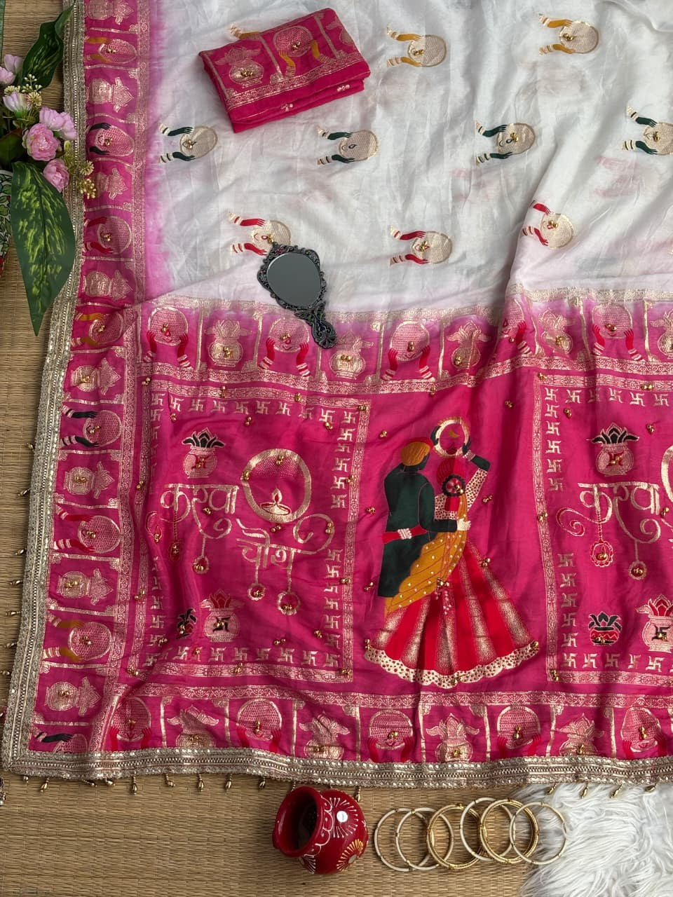 ✨ Premium Designer Dola Silk Saree | 2 Stunning Colour Designs