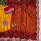 Designer Viscose Georgette Saree with Sequence Cutwork Lace & Tassels