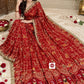 Karwa Chauth & Teej Special ✨ | Dola Viscose Meena Saree with Handwork & Mirror Work